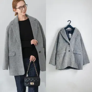 URBAN RESEARCH ROSSO 샤기 자켓 그레이 23AW