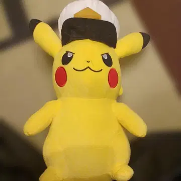 피카츄 봉제 인형 약 30cm 모자 포함