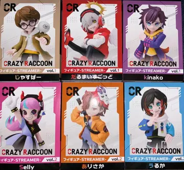 클레이지 라쿤 cr gigo 한정판 피규어 컴프 세트