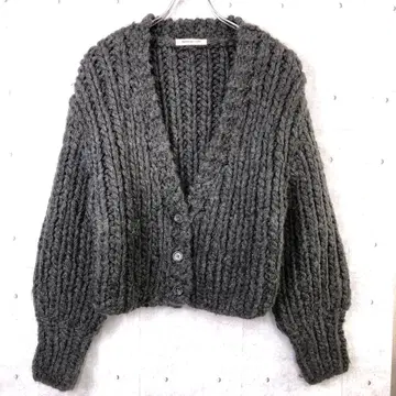 Apuweiser-riche 구제 의류 굵게 짠 니트 가디건