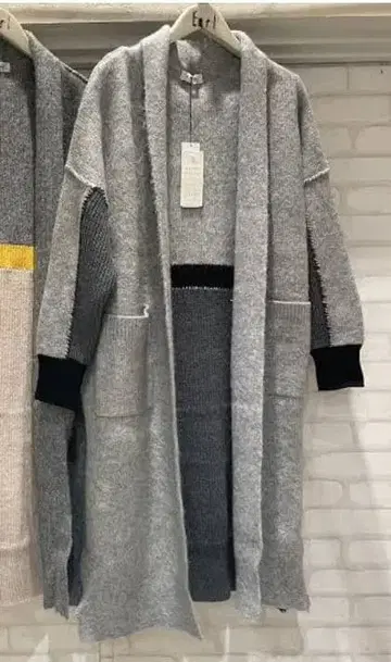 미사용 EN'DAY 엔데이 UN3D 더블 스탠다드 24AW 롱 가디건