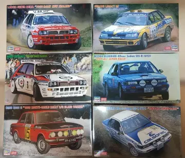 HASEGAWA 랠리 자동차 프라모델 6 상자 세트