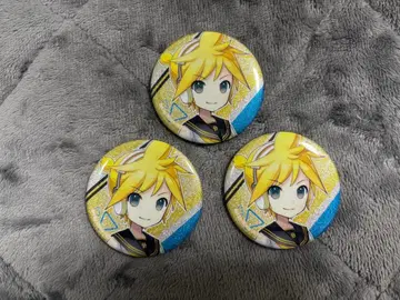 VOCALOID 유키 미쿠 글리터 캔뱃지 카가미네 렌