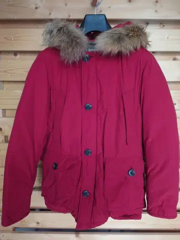 [ 새상품급 ] green label relaxing 레드 다운 자켓