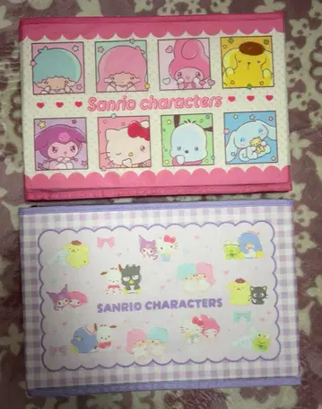 산리오 캐릭터 수납 박스 2개 세트 시마무라 해피 백