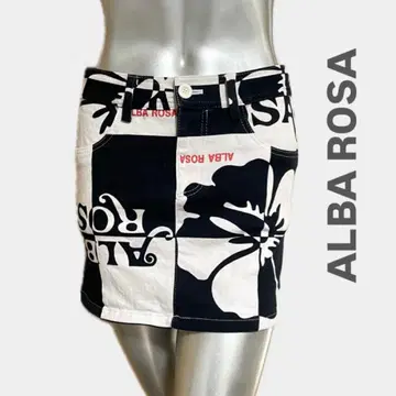 희귀! 초레어! 구하기 어려움! ALBA ROSA 격자무늬 미니 스커트