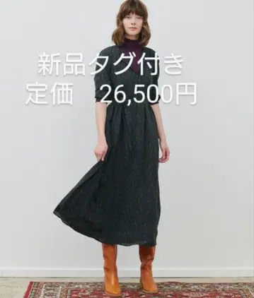 택 포함 새상품 실크 원피스 36