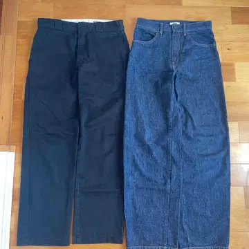 UNIQLO U 데님 & Dickies 874 블랙