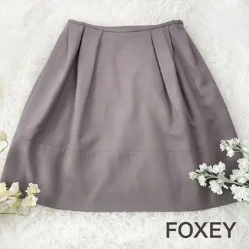 새상품급 폭시 플레어 스커트 40사이즈 마카롱 시크 울 일본제