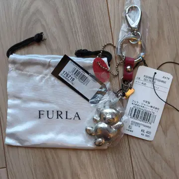 새상품 택 포함! FURLA 실버 곰 참 키링