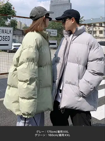 c.u.l 오버 사이즈 하이넥 몬스터 다운 자켓 XXL