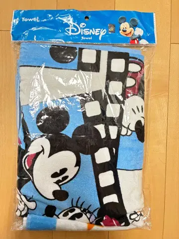 미키마우스 필름 디자인 대형 타월