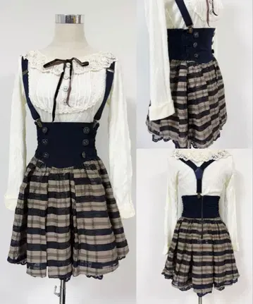 리즈리사 미사용 새상품 체크 무늬 스커트 M LIZ LISA 걸리시