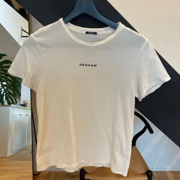 DENHAM 화이트 T셔츠