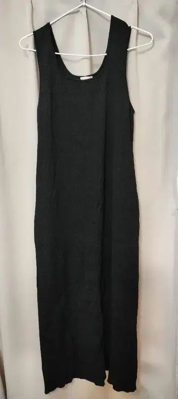 GU 슬리브리스 리브 니트 원피스 3XL 블랙