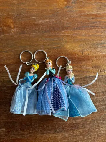 엘사/안나/신데렐라 드레스형 키링