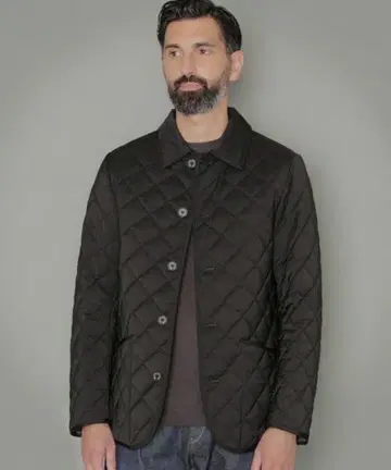 매킨토시 런던 WATSON 퀼팅 블루종