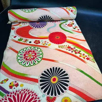 앤티크 기모노 옷감 순수 실크 교육용 실 포함 교토 미쿠니야