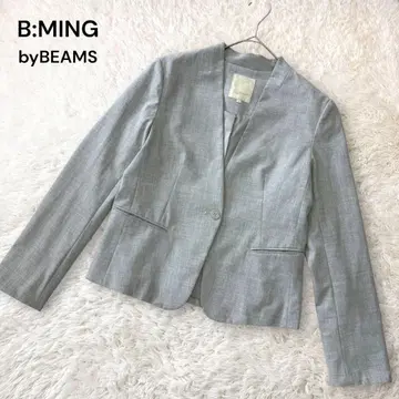 비밍 바이 빔즈 워셔블 노카라 자켓 싱글 라이트 그레이 M