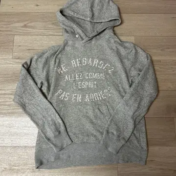 구제 의류 빈티지 그레이 후드 부착 후드티 1 M