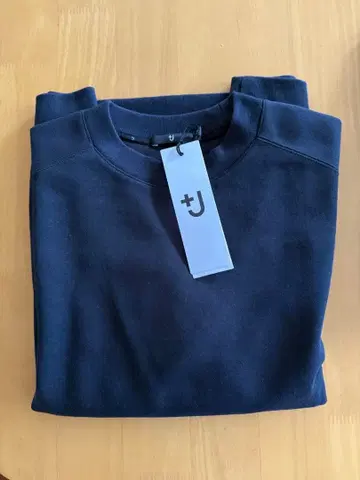 UNIQLO 플러스J 드라이 스웨트 셔츠 BK. S