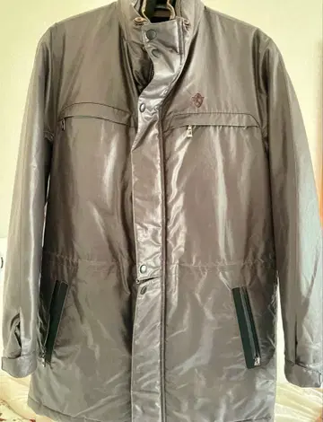 Paul Stuart 충전솜 다운 롱 코트 그레이 새상품급