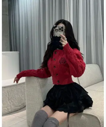 다리치 랜덤 프릴 미니 스커트 FL