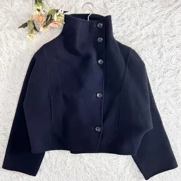 anuans 아뉴앙스 스탠드 넥 리버 숏 코트