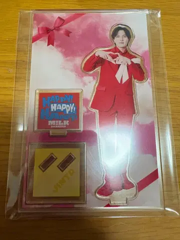 M!LK 요시다 진토 하하해피 빨간색 의상 아크릴 스탠드