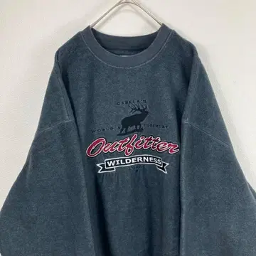 Cabela's 로고 플리스 맨투맨 그레이