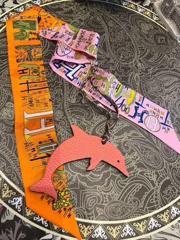 한정판 H 컬러풀 리본과 돌고래 참 세트