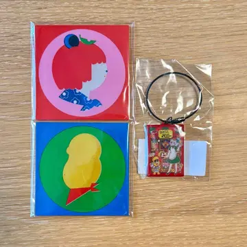 순찻집 포코피 아크릴 코스터 키링