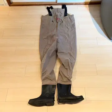 리바레이 레드라벨 나일론 가슴장화 L 사이즈 펠트 밑창