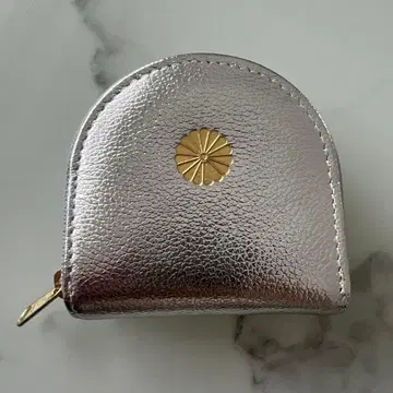 황궁 실버 합성 피혁 코인 케이스