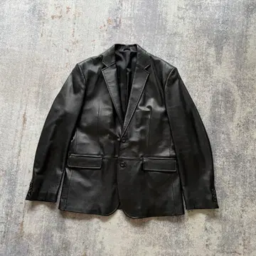 가죽 자켓 테일러드 자켓 시어링 가죽 블랙 Licorice