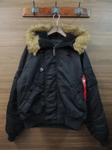 ALPHA INDUSTRIES N-2B 플라이트 자켓 M 블랙 블랙