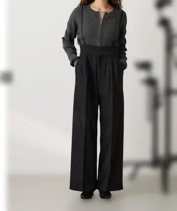 내로우 스트랩 서스펜더 팬츠