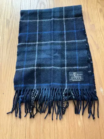 GLOBAL WORK 캐시미어 블렌드 머플러 네이비