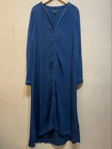 바나나리퍼블릭 데님 셔츠 원피스 스키퍼 인디고