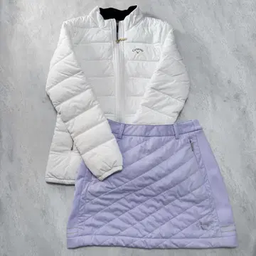 캘러웨이 라이트 다운 L 사이즈 & 스커트 M 사이즈 세트 골프웨어