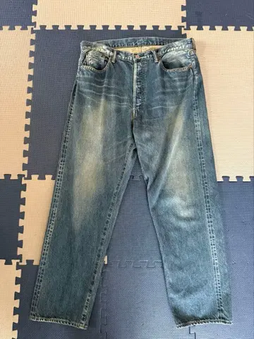 A.PRESSE 워싱 데님 와이드 팬츠 34