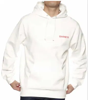 BARNEYS NEW YORK 후드 부착 후드티 화이트