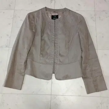 23구 23KU 스웨이드 느낌 노카라 자켓 38