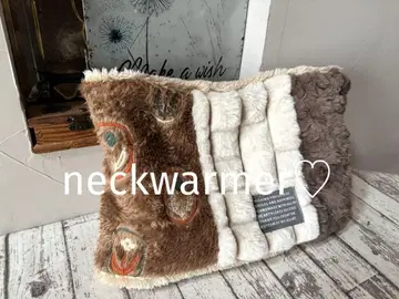 따뜻한 여자 겨울 원단 조합 넥워머