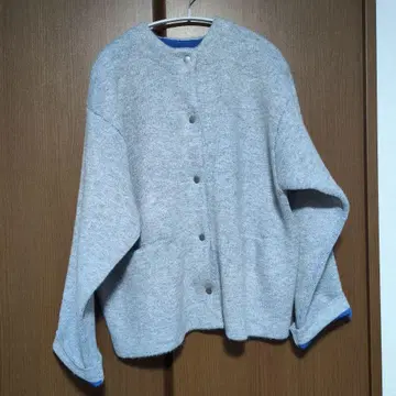 FREAK'S STORE 안쪽 배색 스냅 니트 가디건