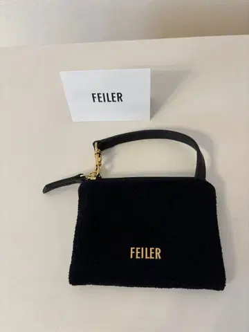 페일러 FEILER 유니컬러 사이드 파우치 블랙