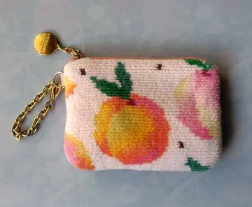 페이러 피치 도트 키&카드 파우치