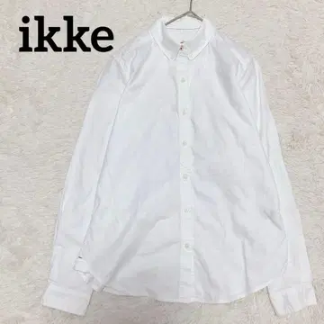 이케 화이트 BD 셔츠 긴팔 코튼 100% 자수 로고 M 옥스퍼드