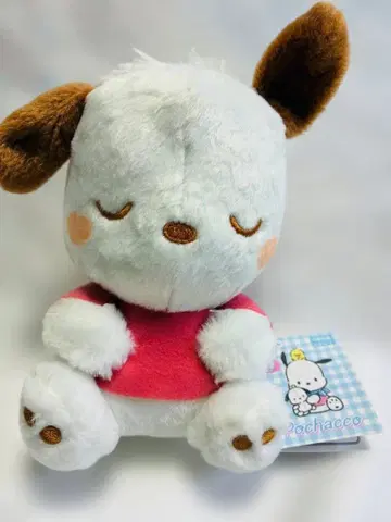 산리오 포차코 낮잠 봉제 인형 눈 감고 병아리와 함께 택