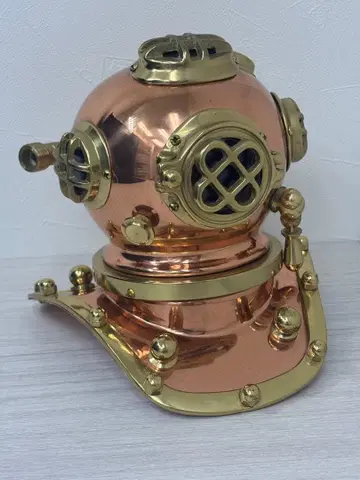 구리제? 잠수 헬멧 입상 다이버즈 헬멧 앤티크 컬렉션